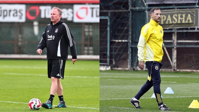 Sergen Yalçın ile Domenico Tedesco'nun derbi heyecanı